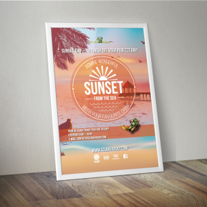 Poster-Frame-SUNSET-SF